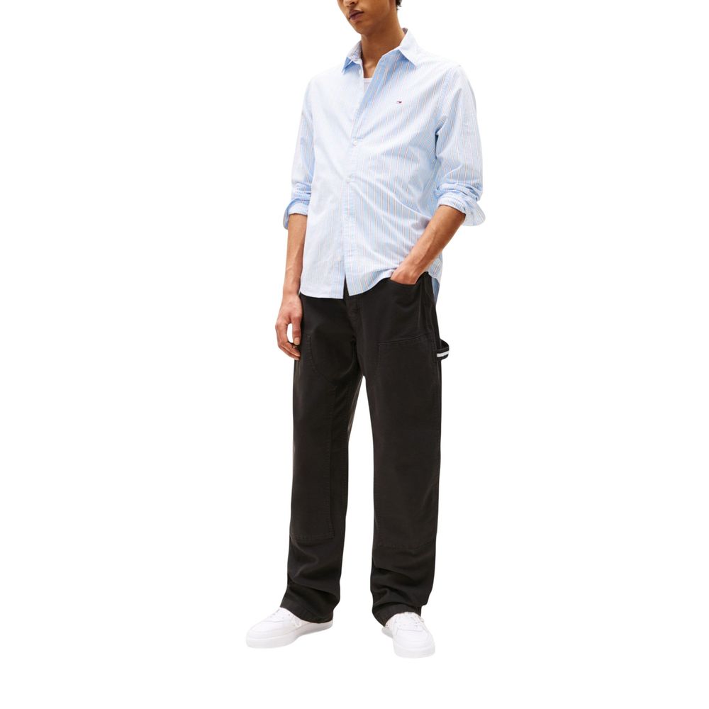 Tommy Hilfiger Jeans Black Organic Cotton Casual Trousers