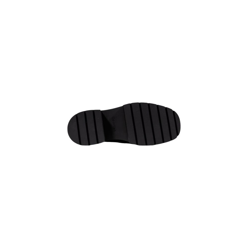 Calvin Klein Jeans Schwarze Leder Pumps mit hohem Absatz
