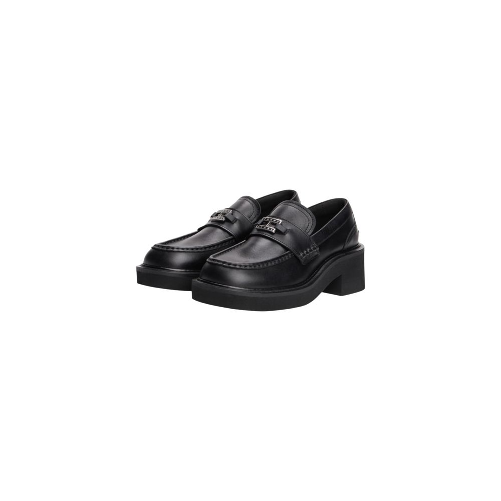 Tommy Hilfiger Jeans Black High Heel Leather Pumps