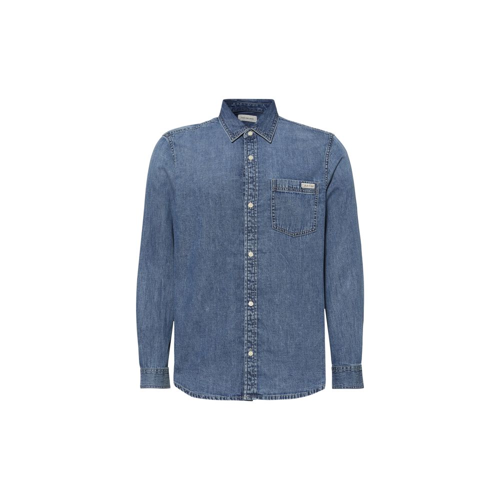 Calvin Klein Jeans Blaues Denim-Hemd
