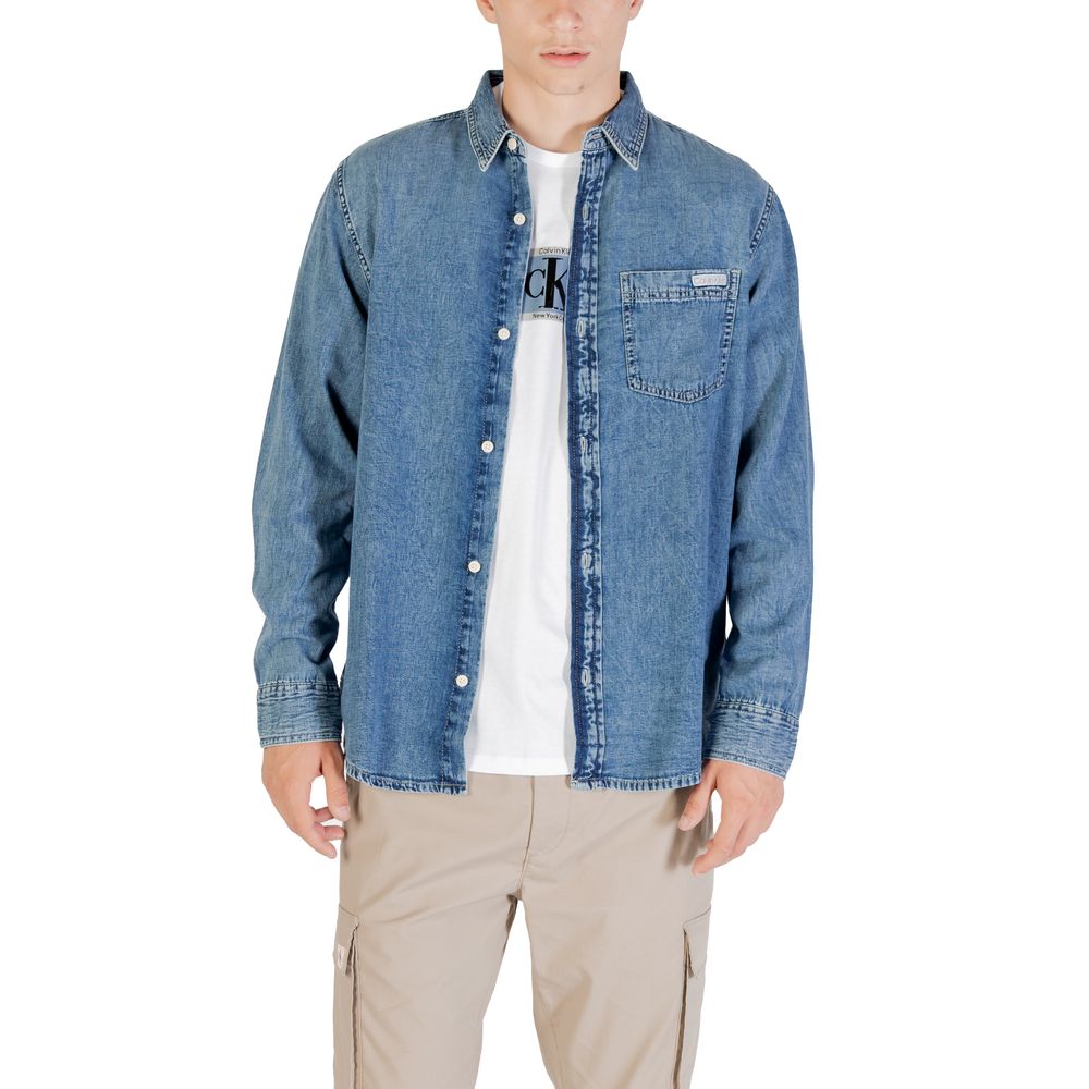 Calvin Klein Jeans Blaues Denim-Hemd
