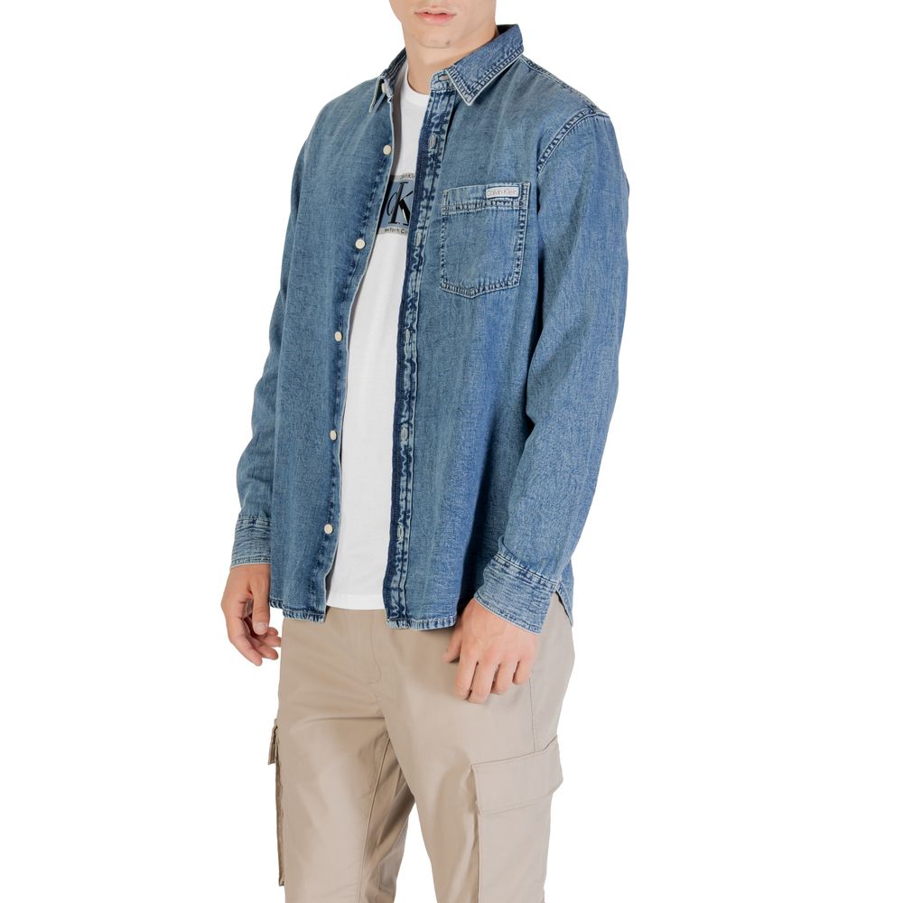 Calvin Klein Jeans Blaues Denim-Hemd