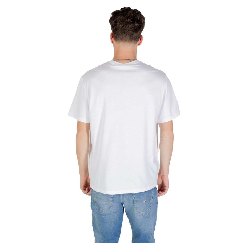 Calvin Klein Jeans Weißes Baumwoll-T-Shirt