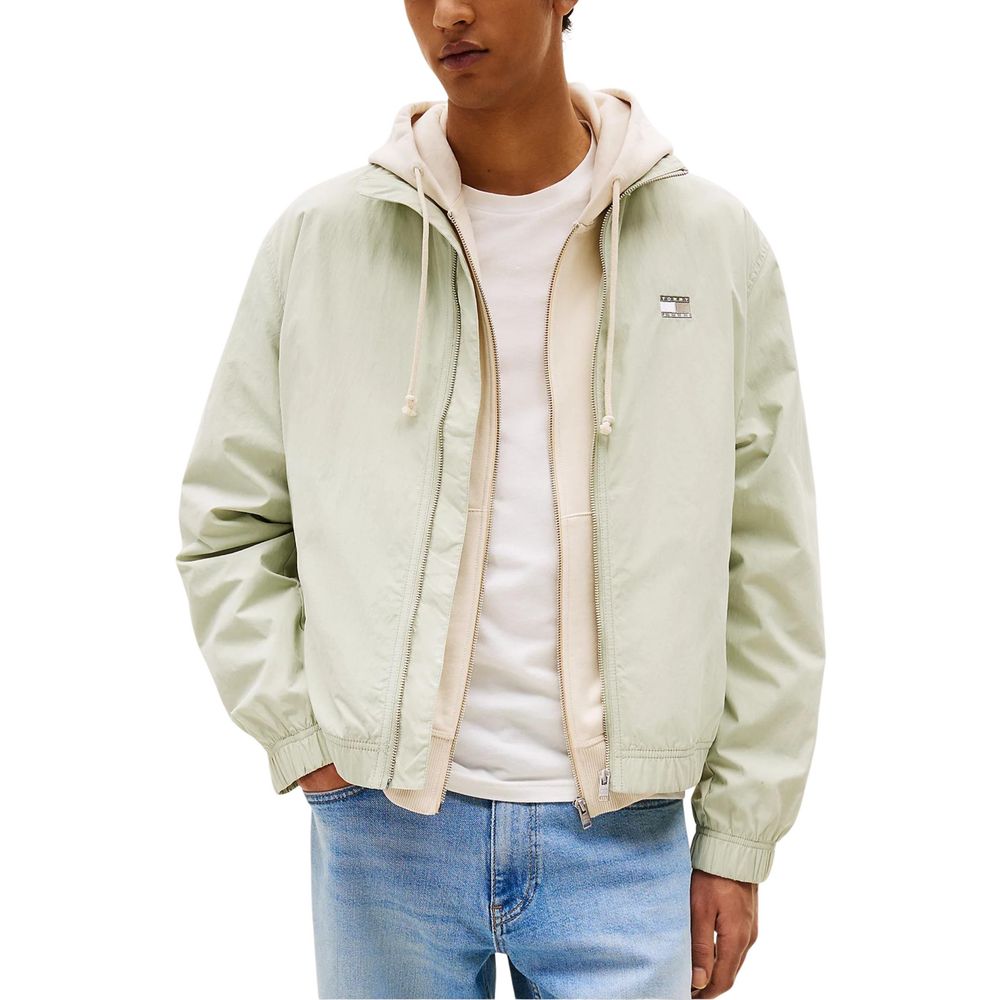 Tommy Hilfiger Jeans Zweifarbige Bomberjacke aus recyceltem Polyamid
