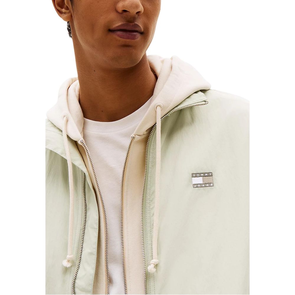 Tommy Hilfiger Jeans Zweifarbige Bomberjacke aus recyceltem Polyamid