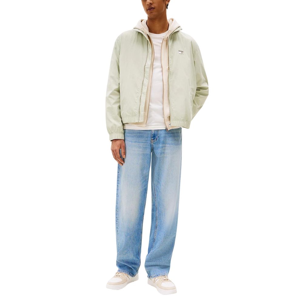 Tommy Hilfiger Jeans Zweifarbige Bomberjacke aus recyceltem Polyamid
