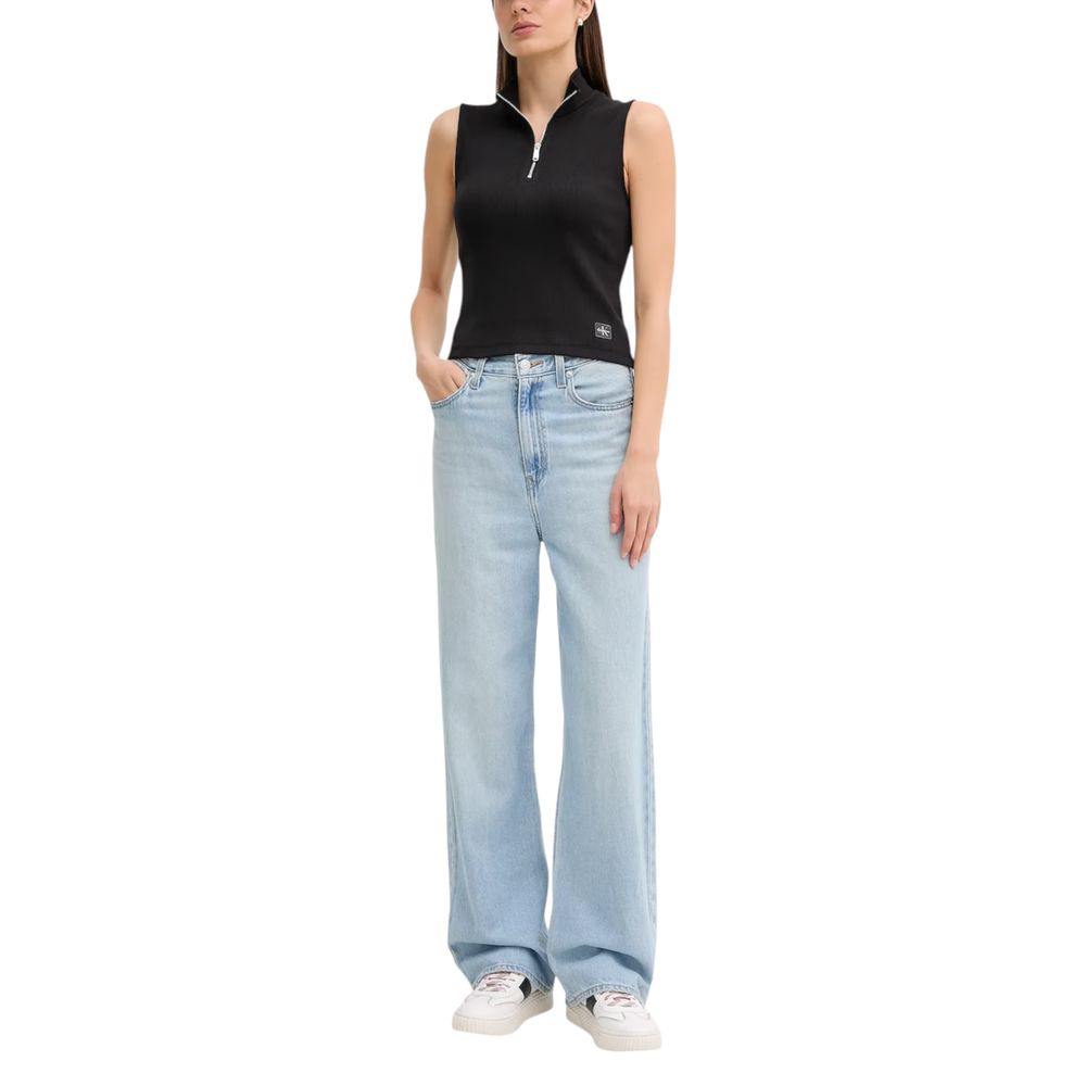 Calvin Klein Jeans Black Cotton Top