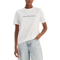 Calvin Klein Jeans Weißes Baumwoll-T-Shirt