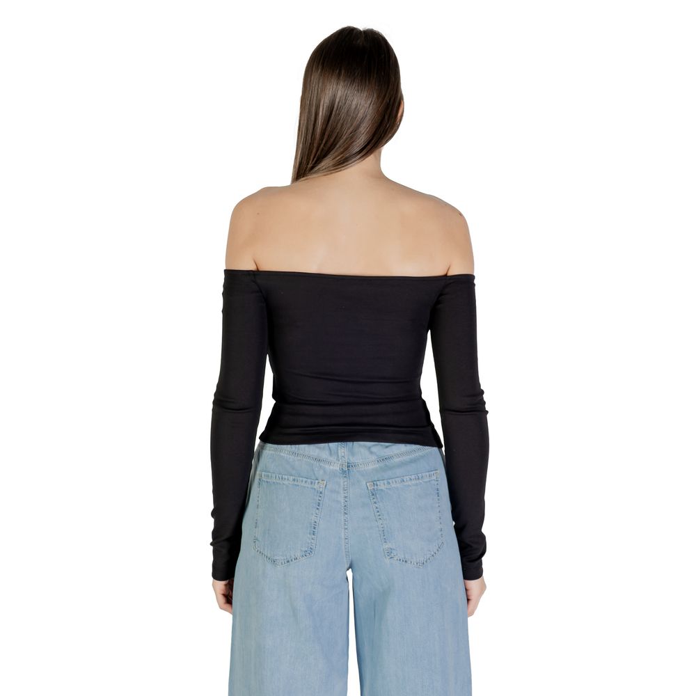 Tommy Hilfiger Jeans Black Long Sleeve T-Shirt in Recycled Cotton