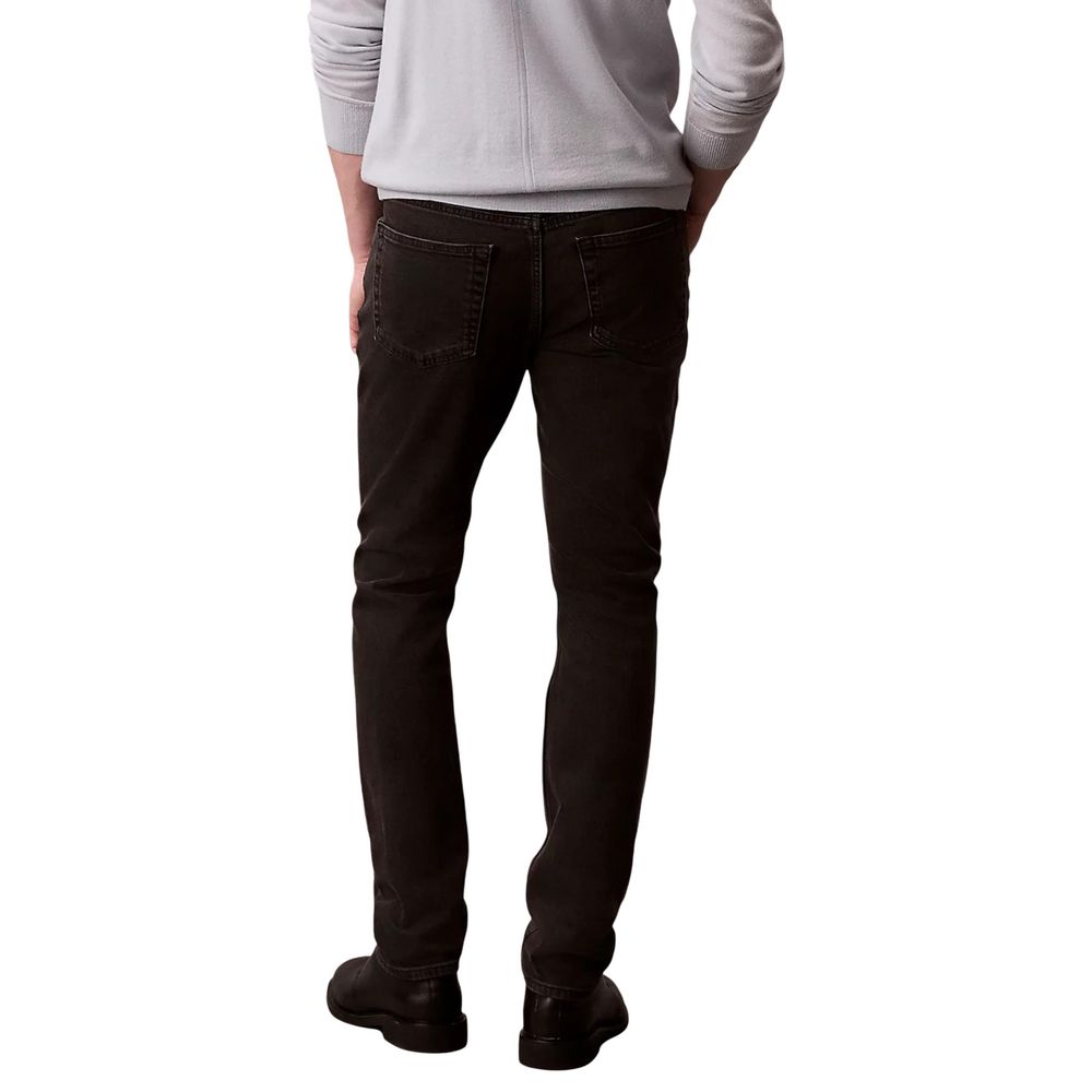 Calvin Klein Jeans Schwarze Baumwoll-Skinny Jeans