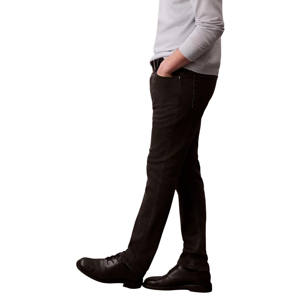 Calvin Klein Jeans Schwarze Baumwoll-Skinny Jeans