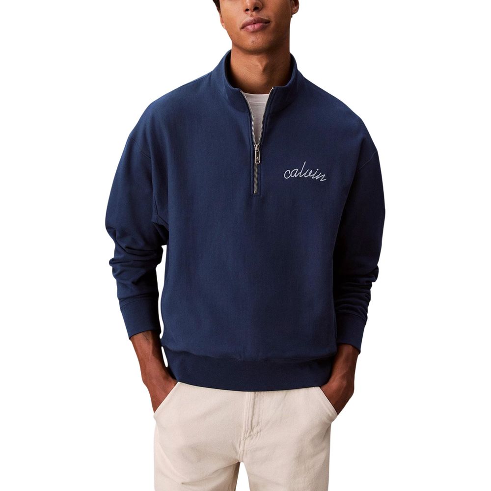 Calvin Klein Jeans Blauer Baumwoll-Sweatshirt