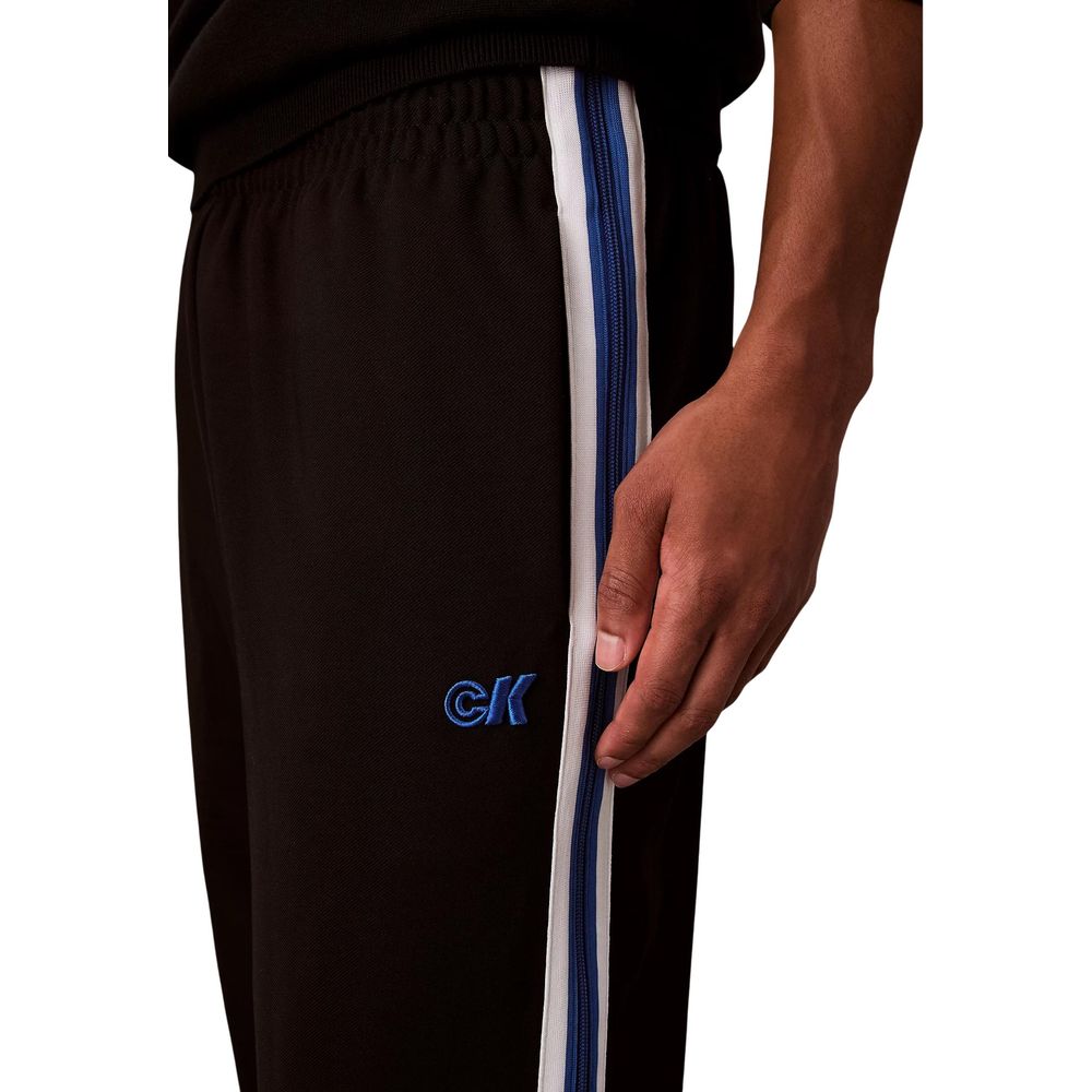 Calvin Klein Jeans Schwarze Jogginghose aus Polyester (Trainingshose)