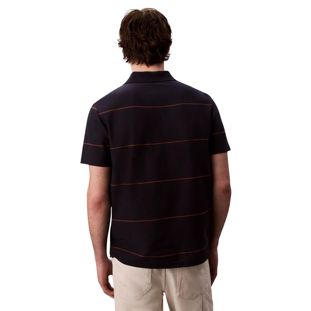 Calvin Klein Jeans Blaues Baumwoll-Poloshirt