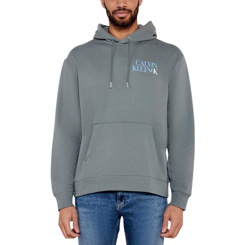 Calvin Klein Jeans Grey Cotton Hoodie