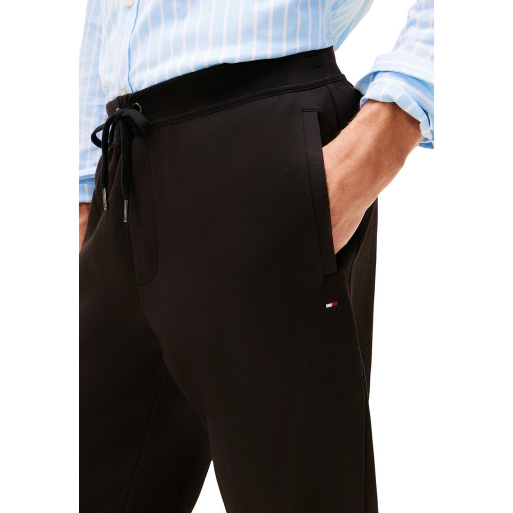 Tommy Hilfiger Schwarze Baumwoll-Jogginghose (Trainingshose)