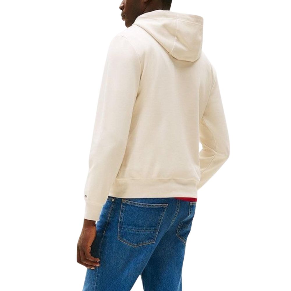 Tommy Hilfiger Beiger Kapuzenpullover aus Bio-Baumwolle