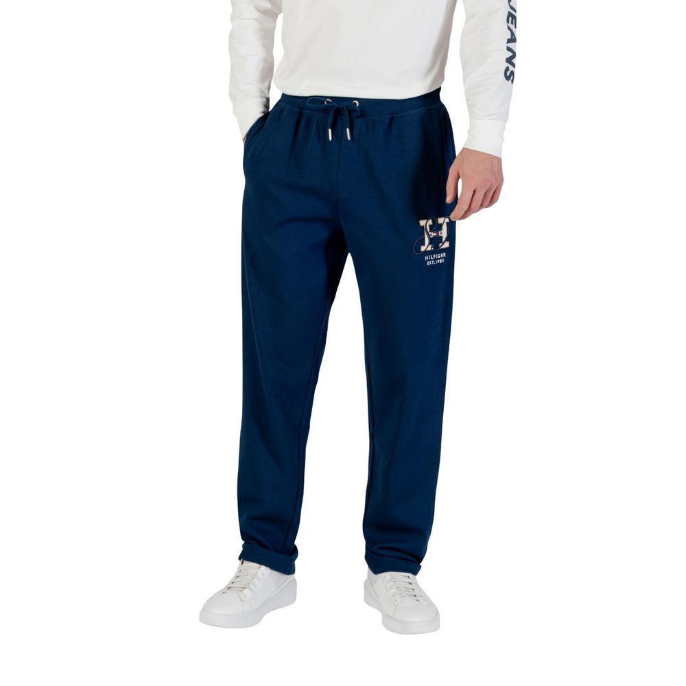 Tommy Hilfiger Blue Recycled Cotton Joggers (Tracksuit Bottoms)