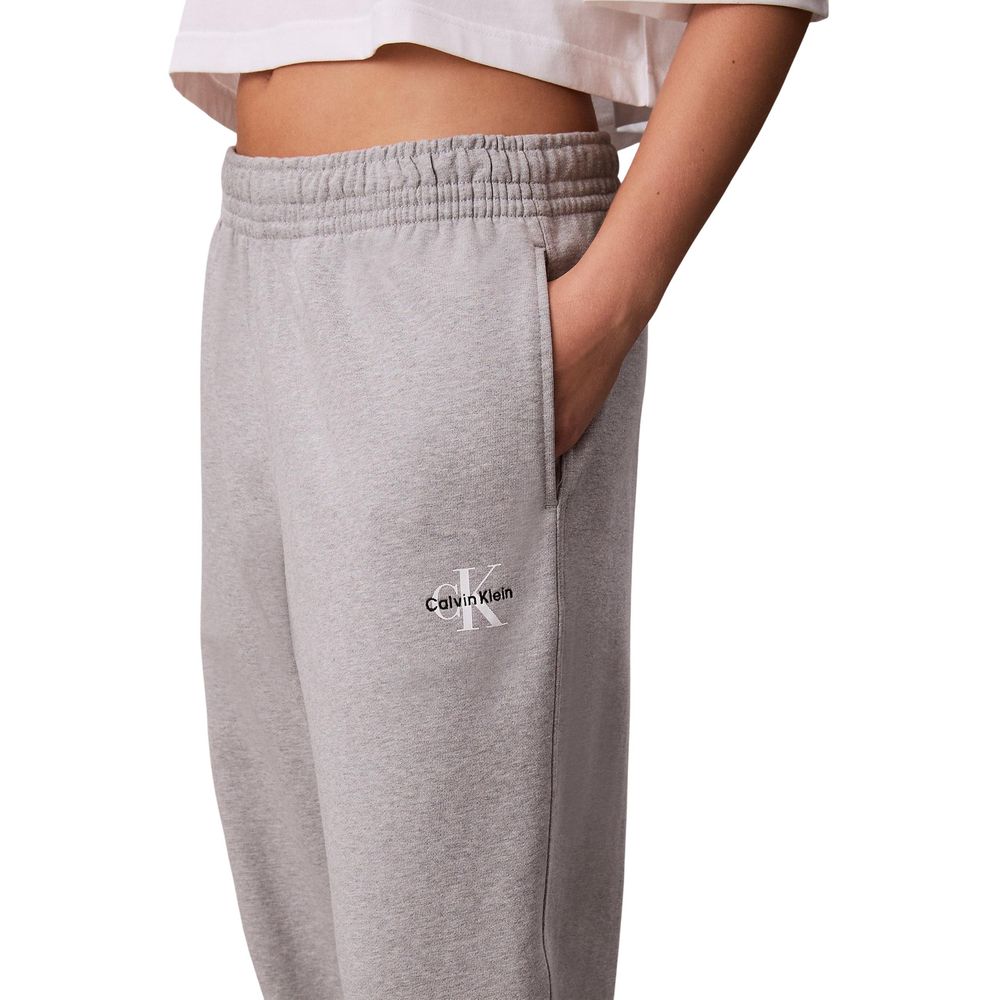 Calvin Klein Jeans Graue Baumwoll-Jogginghose (Trainingshose)