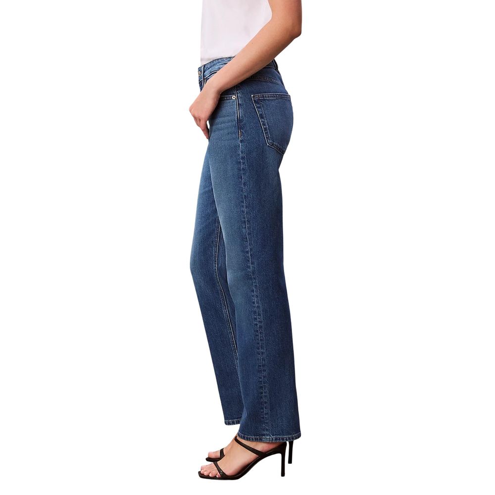Calvin Klein Jeans Blaue Mom Jeans aus Baumwolle