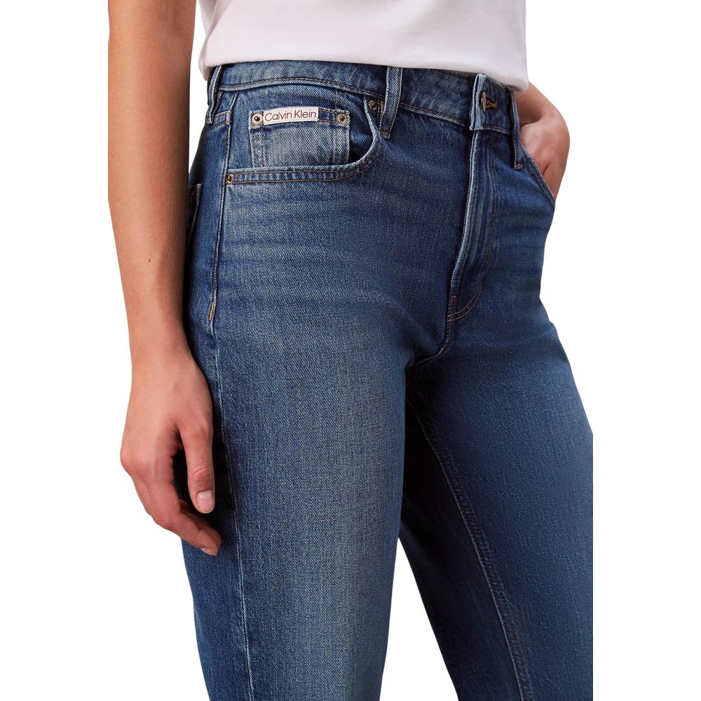 Calvin Klein Jeans Blaue Mom Jeans aus Baumwolle
