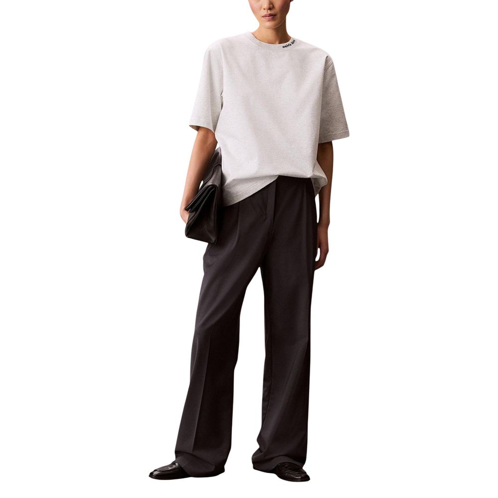 Calvin Klein Jeans Graues Baumwoll-T-Shirt