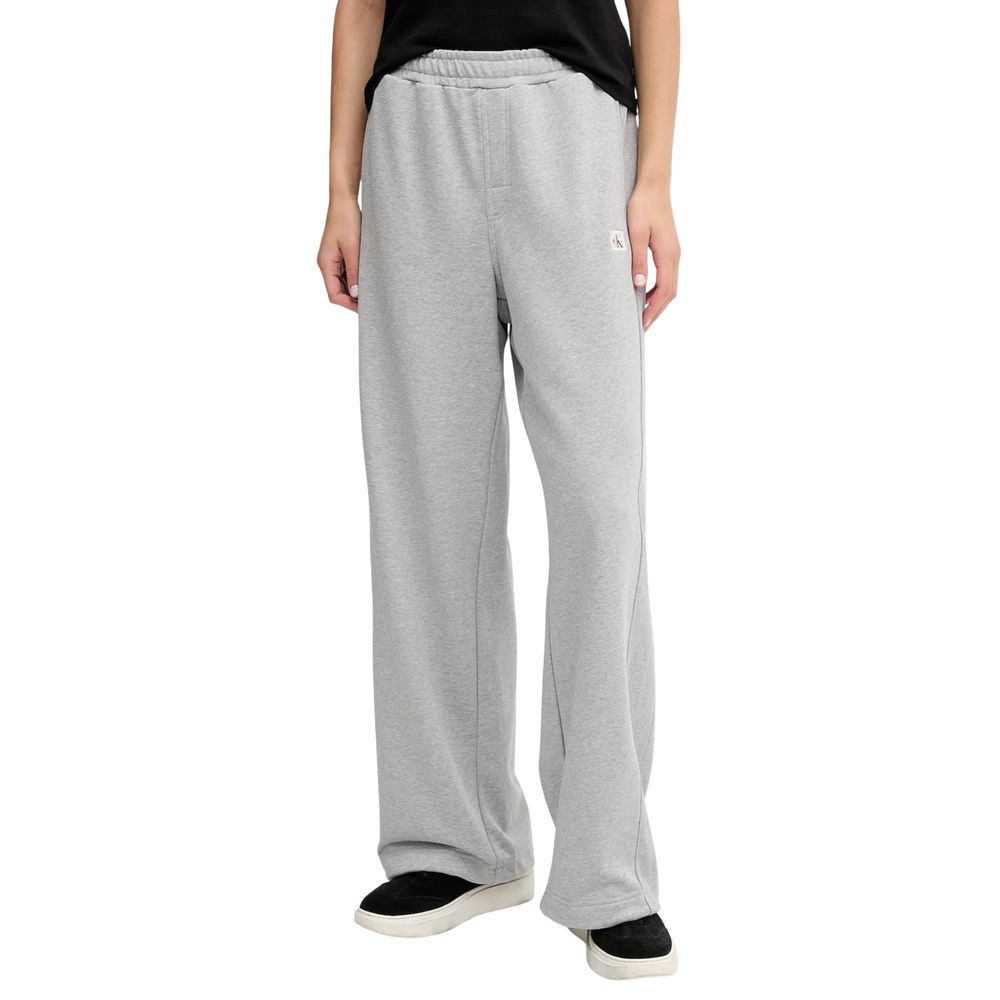 Calvin Klein Jeans Grey Cotton Jogging Bottoms