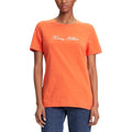Tommy Hilfiger Orange T-Shirt aus recycelter Baumwolle