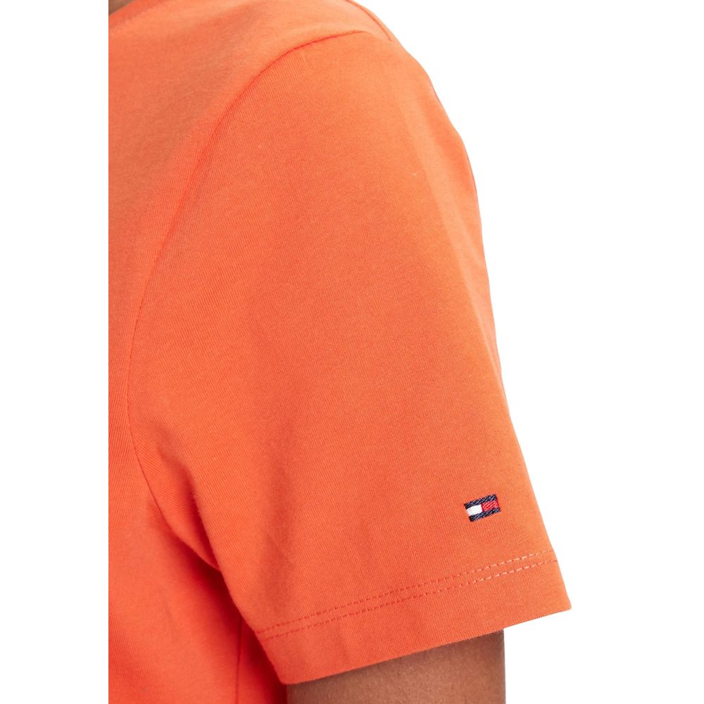 Tommy Hilfiger Orange T-Shirt aus recycelter Baumwolle