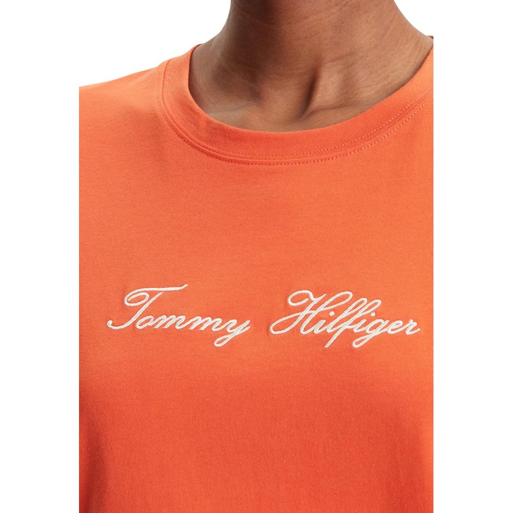 Tommy Hilfiger Orange T-Shirt aus recycelter Baumwolle