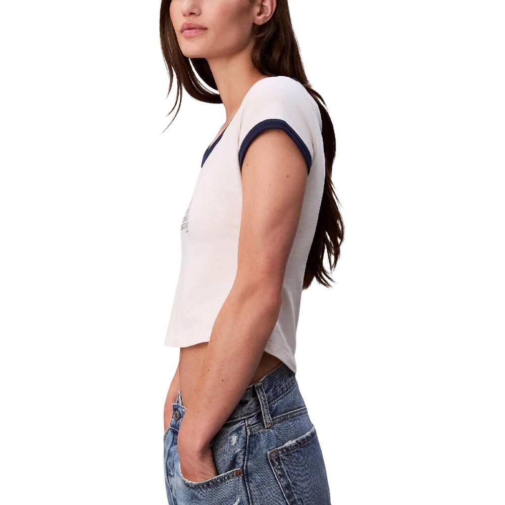 Calvin Klein Jeans Weiße Baumwoll-Tanktops