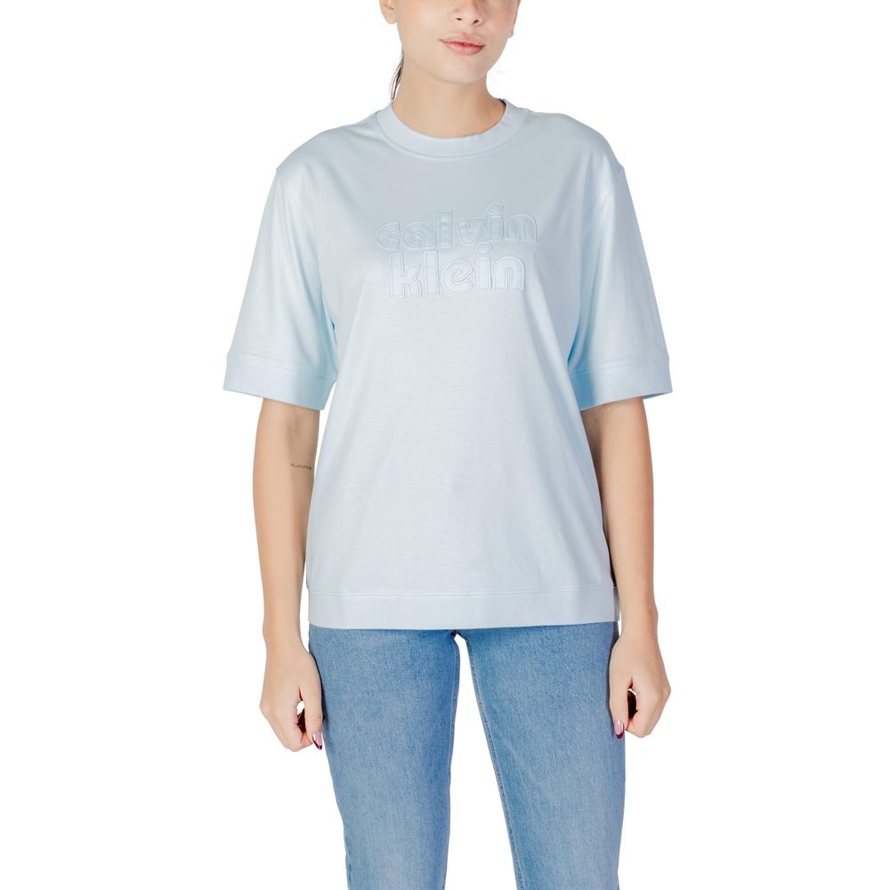 Calvin Klein Jeans Blaues Baumwoll-T-Shirt