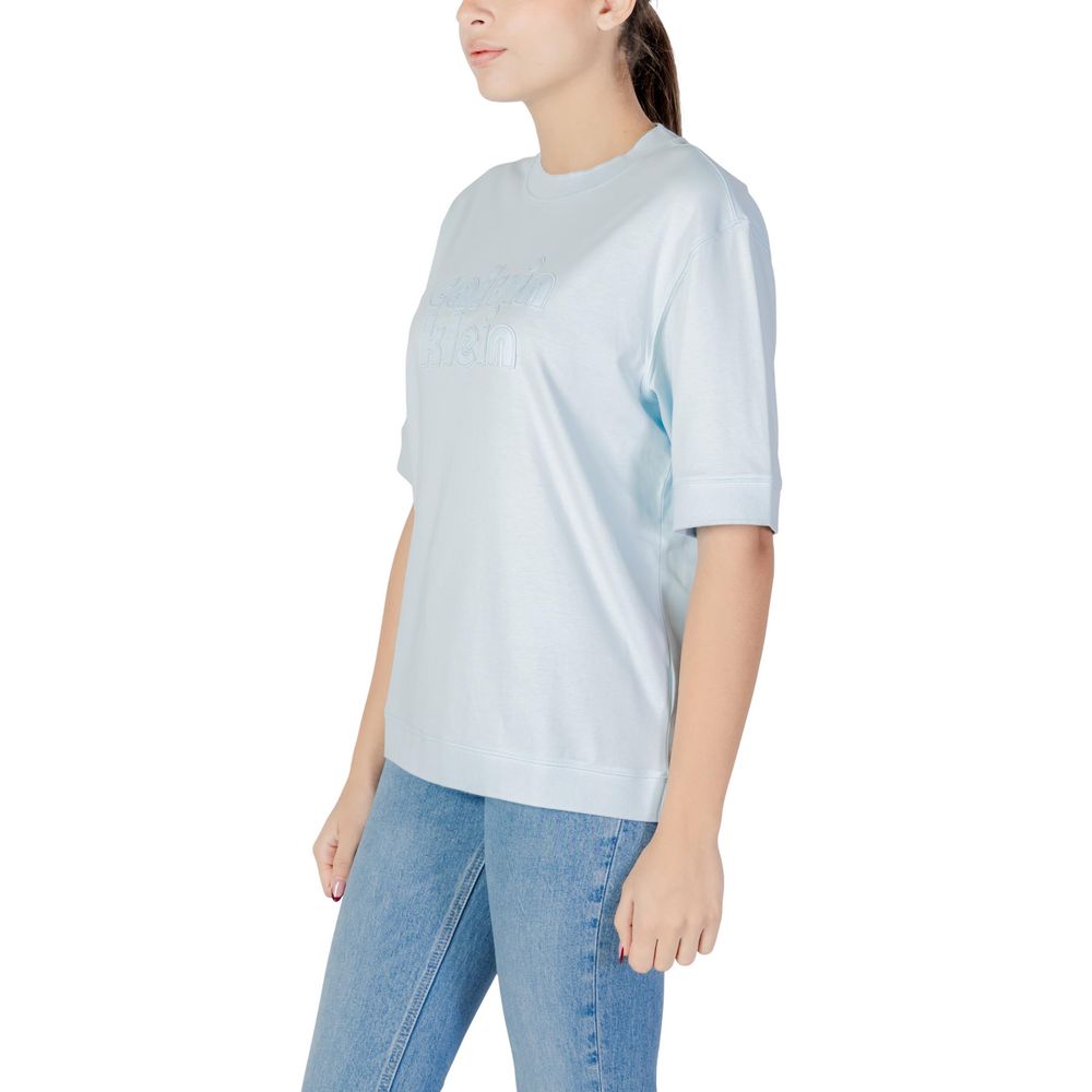 Calvin Klein Jeans Blaues Baumwoll-T-Shirt