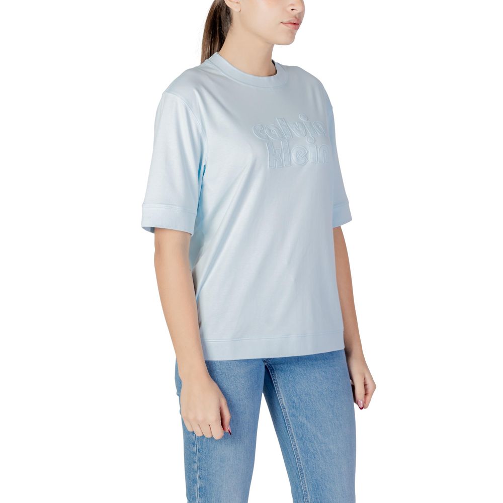 Calvin Klein Jeans Blaues Baumwoll-T-Shirt