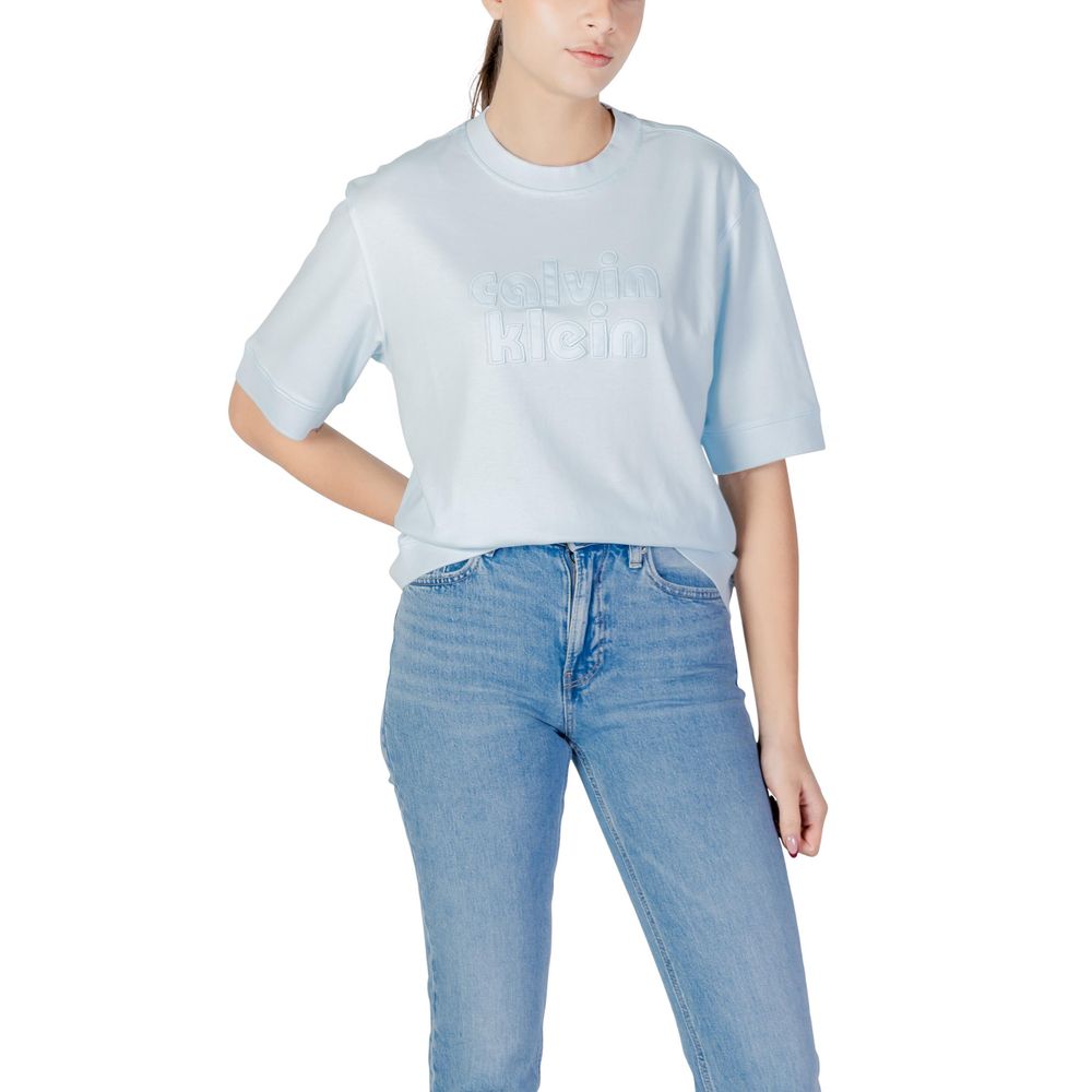 Calvin Klein Jeans Blaues Baumwoll-T-Shirt