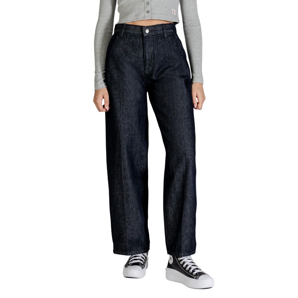 Calvin Klein Jeans Blaue Bootcut-Jeans aus Baumwolle