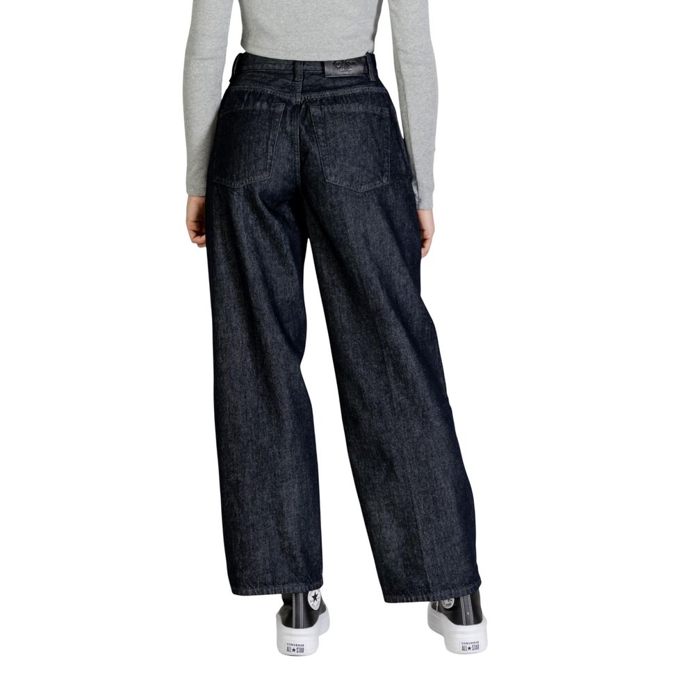 Calvin Klein Jeans Blaue Bootcut-Jeans aus Baumwolle