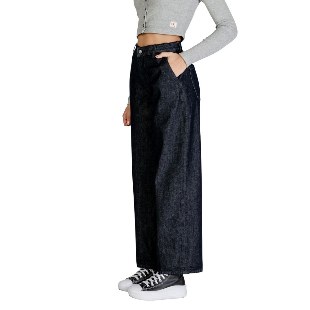 Calvin Klein Jeans Blaue Bootcut-Jeans aus Baumwolle
