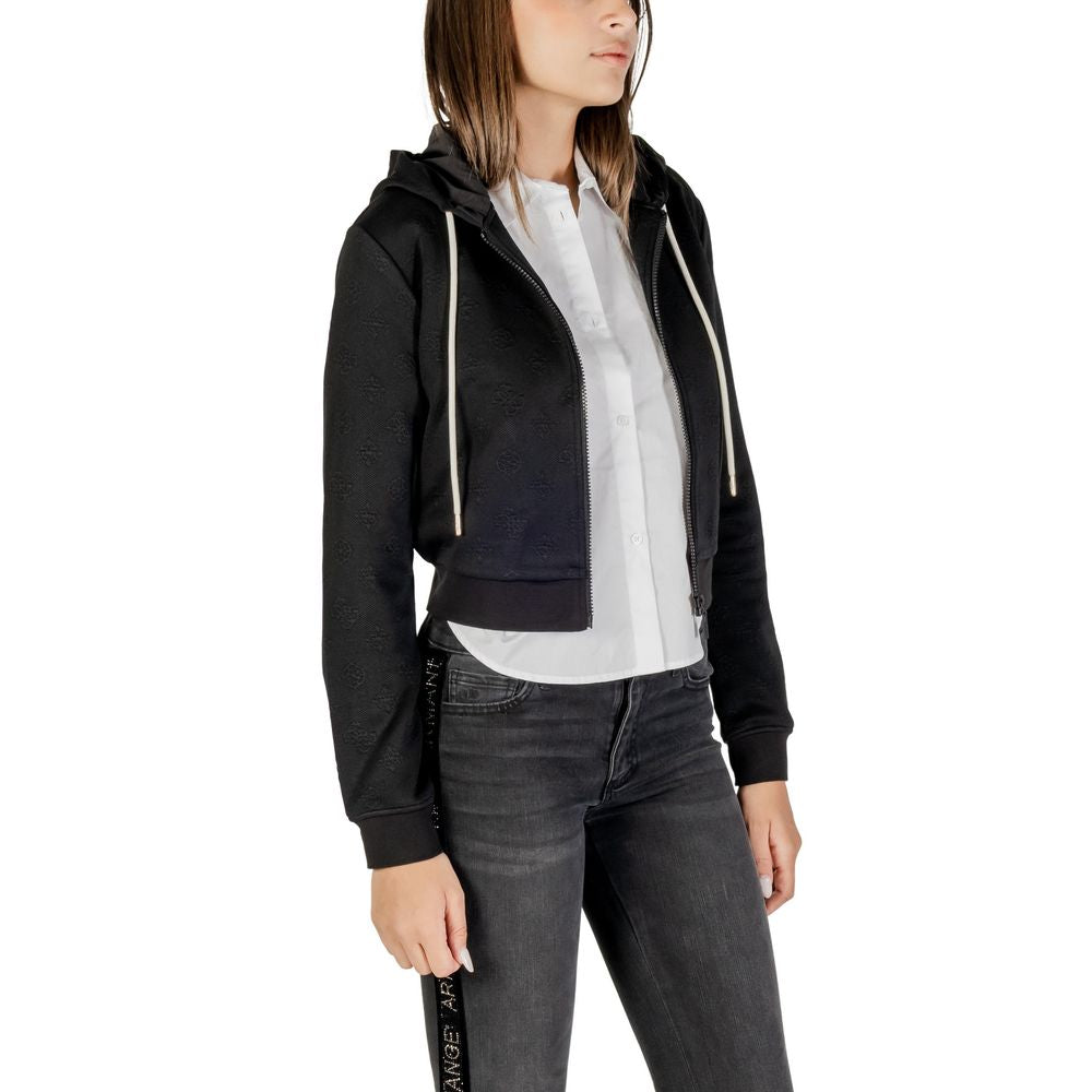 Guess Active Schwarzer Hoodie aus Polyester