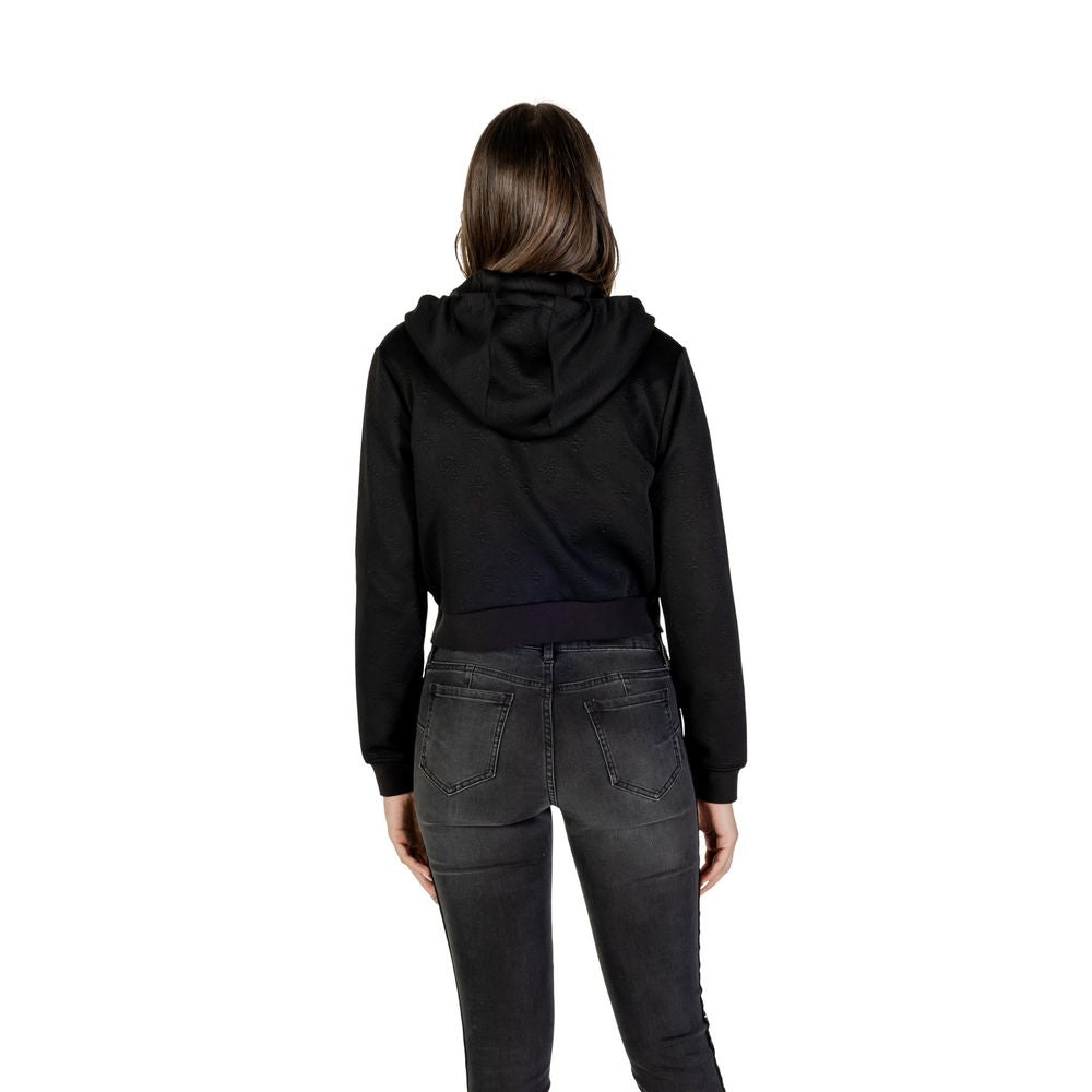 Guess Active Schwarzer Hoodie aus Polyester