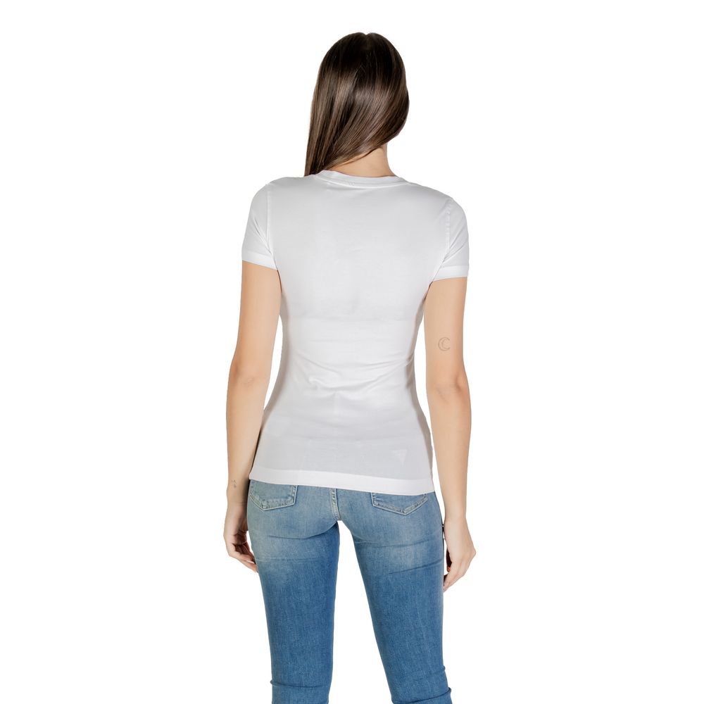 Guess Weißes Baumwoll-T-Shirt