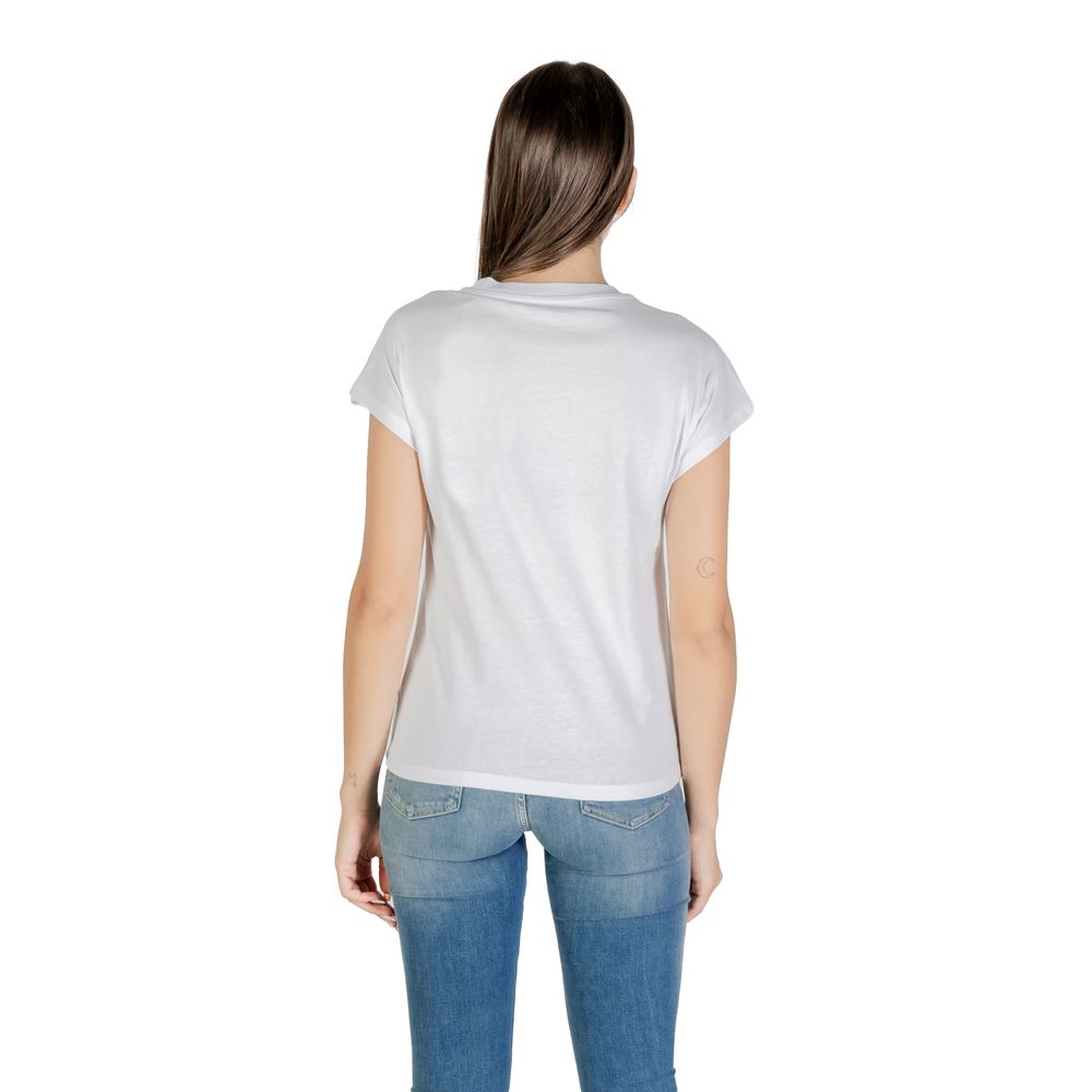 Guess Weißes Baumwoll-T-Shirt