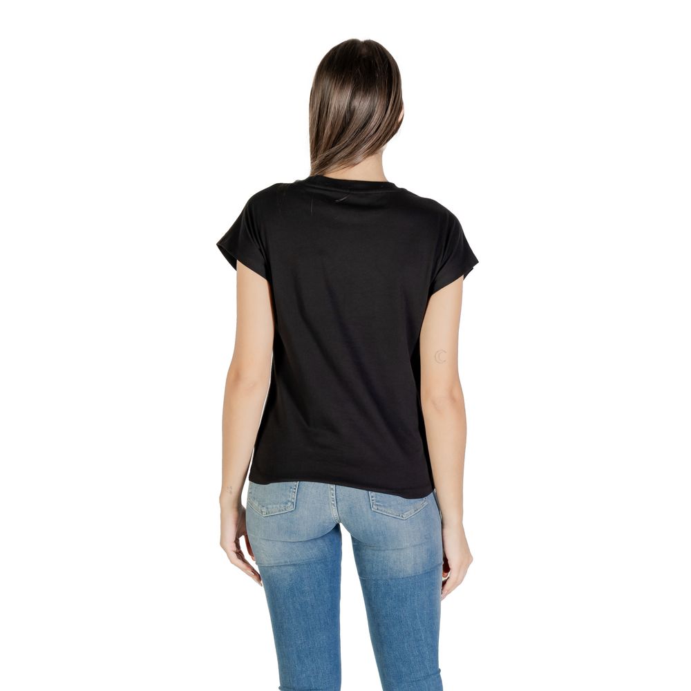 Guess Schwarzes Baumwoll-T-Shirt