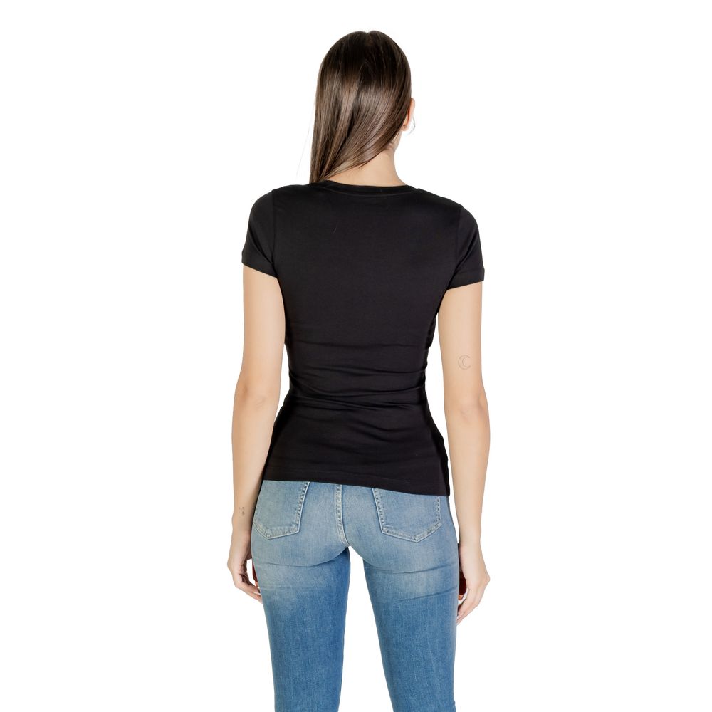 Guess Schwarzes Baumwoll-T-Shirt