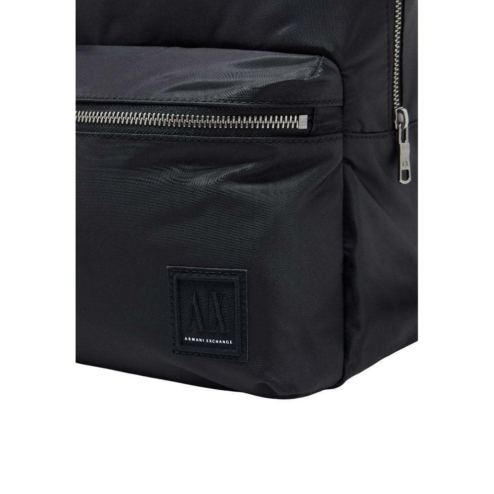 Armani Exchange Schwarzer Polyamid-Rucksack