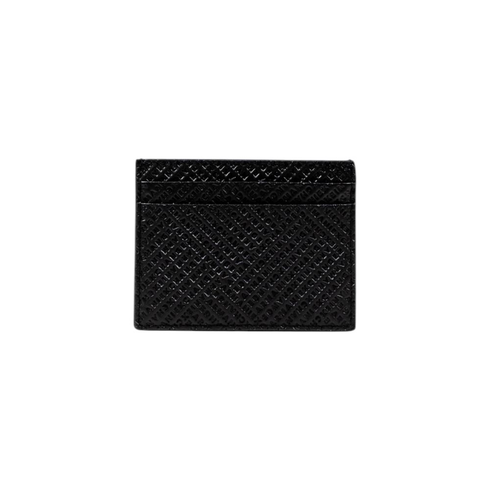 Armani Exchange Schwarzer Kartenhalter aus Leder