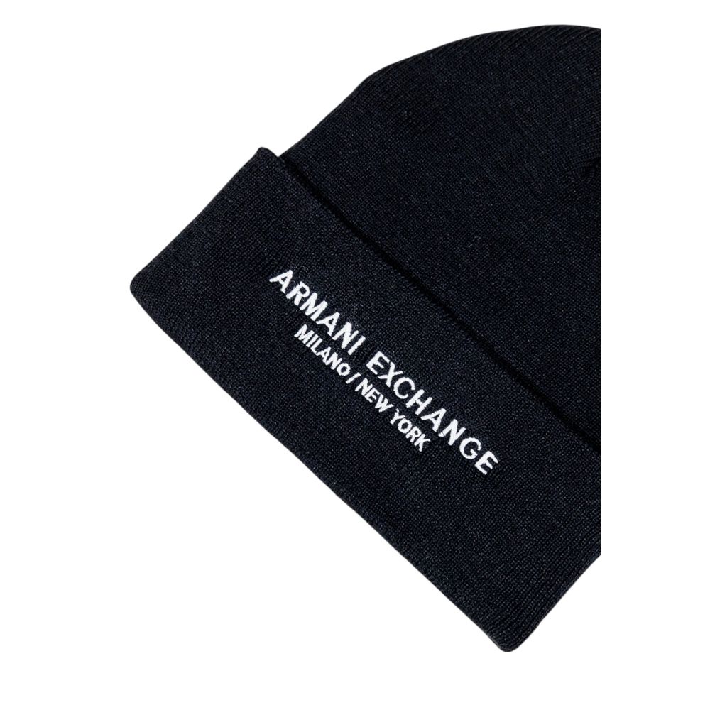 Armani Exchange Black Polyester Cap (Baseball Cap)
