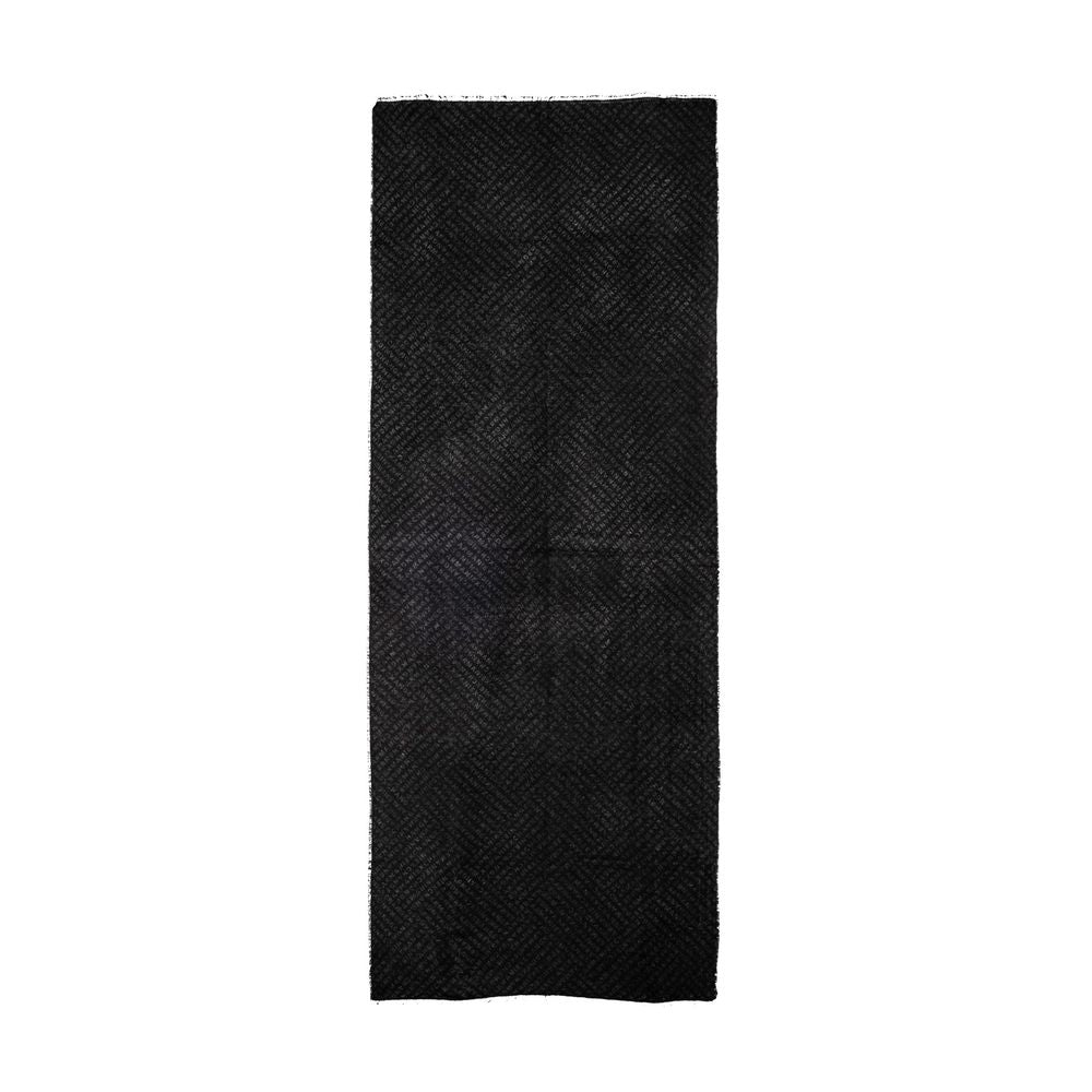 Armani Exchange Schwarzer Viskose-Schal