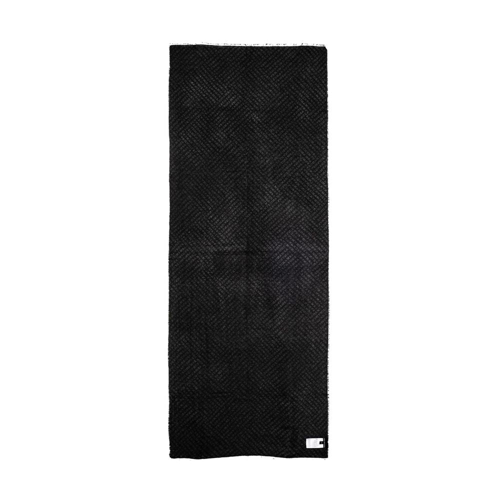Armani Exchange Schwarzer Viskose-Schal