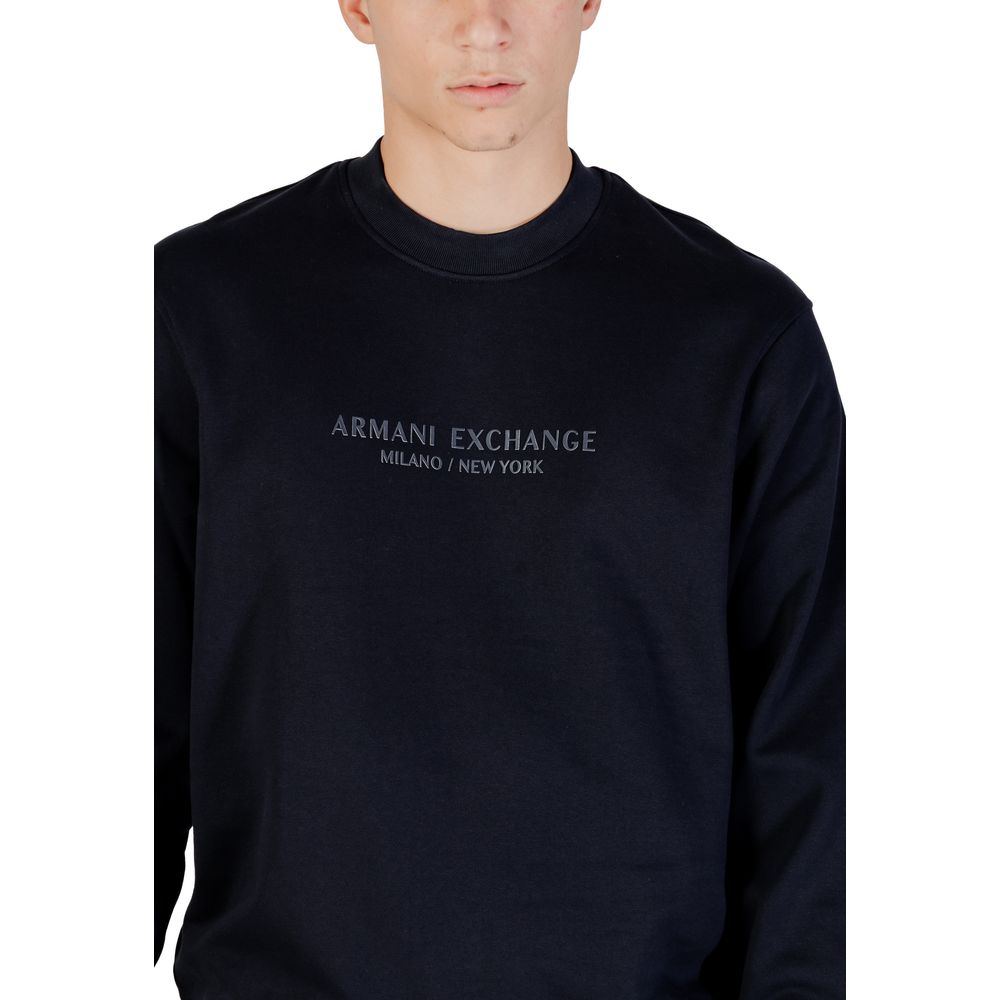 Armani Exchange Blauer Baumwoll-Sweatshirt